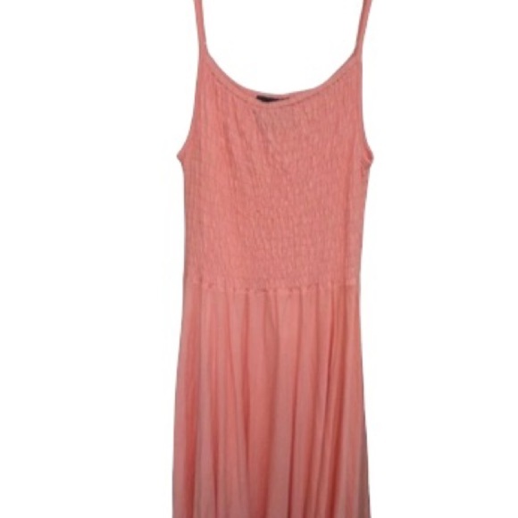 Angie Smocked Knit Swim Cover Up Mini Dress S - Picture 1 of 12